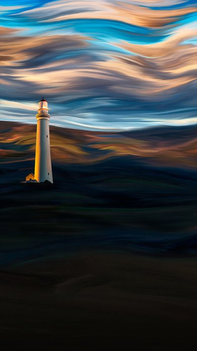 Маяк светит рисунок