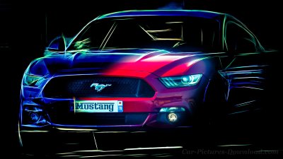 Форд Мустанг gt500 в темноте