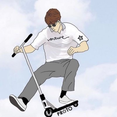 Арты с самокатом