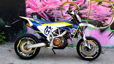 КТМ 125 мотард фиолетовый