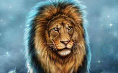 Обои на рабочий стол Лев