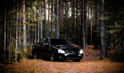 Чёрная Приора 4к