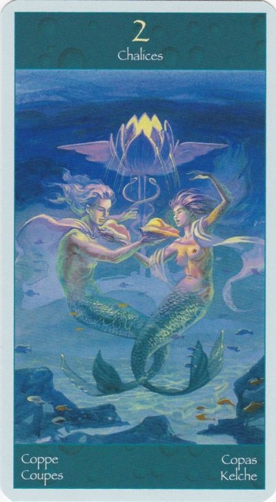 Карта Таро двойка чаш