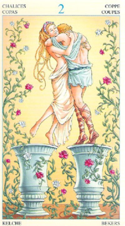 Таро двойка кубков чаши