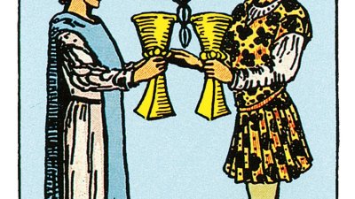 Двойка кубков Таро Уэйта