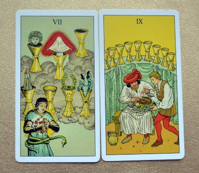 Карты Таро девятка кубков