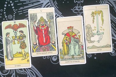 Карта Таро двойка кубков