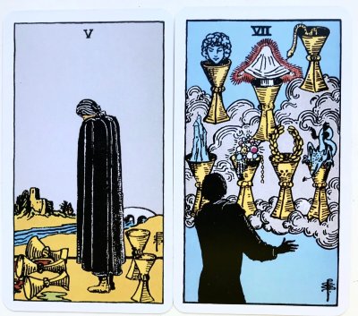 Пятерка чаш Таро Уэйта