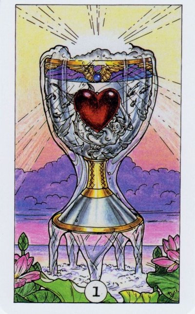 Карта Таро туз кубков
