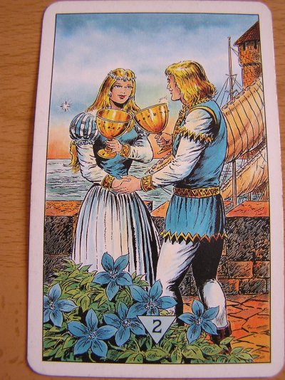 Таро двойка кубков чаши