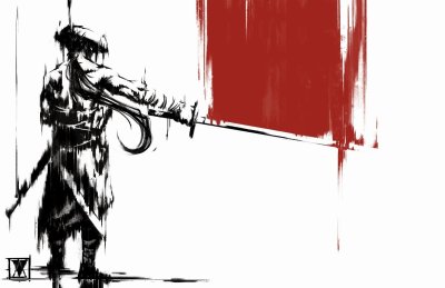 Самурай рисунок