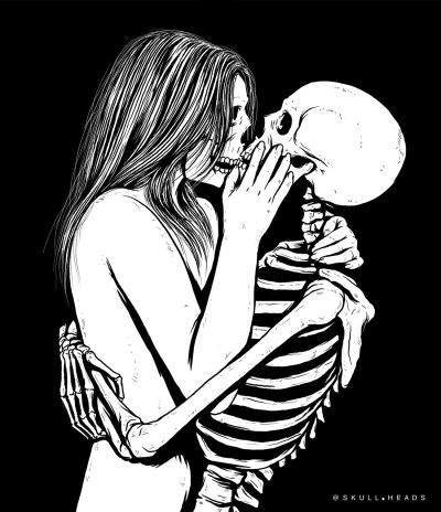 Обнимашки со скелетом