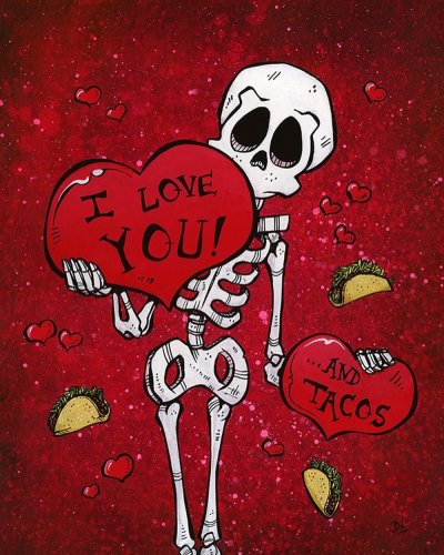 Любовь скелетов рисунок