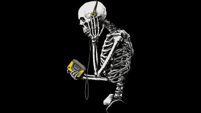 Обои скелет