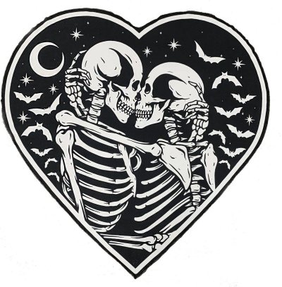 Скелеты целуются