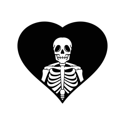 Скелет сердечко