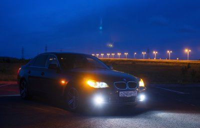BMW m5 e60 ночью