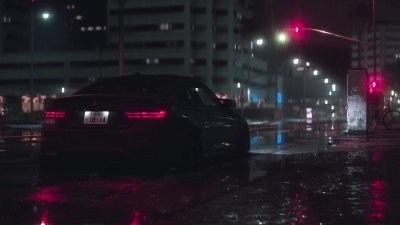 BMW m4 Night Rain