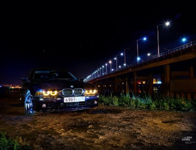 BMW 5 e39 ночью