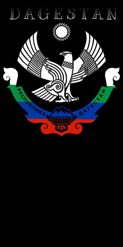 Дагестанский флаг с гербом