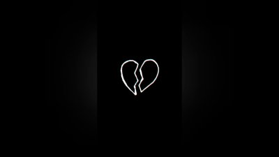 Сердце на черном фоне
