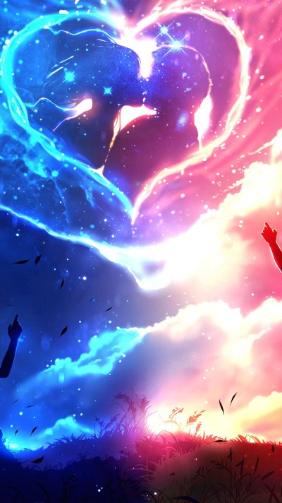 Любовь сердце аниме