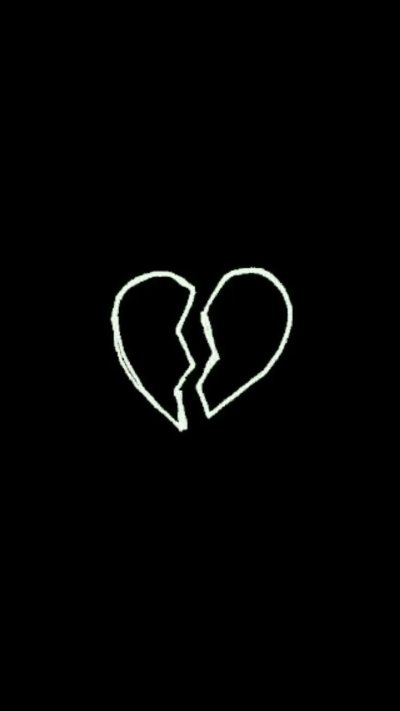 Сердце на черном фоне