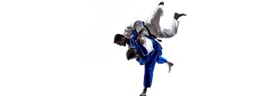 Дзюдо на белом фоне