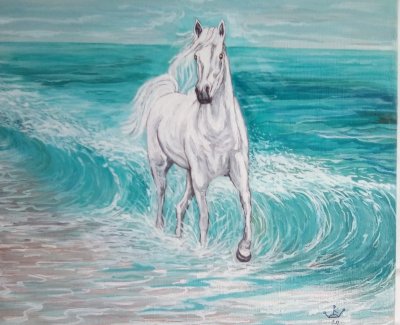 Лошади и море