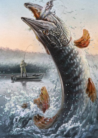 Александр Дегтев рыба щука