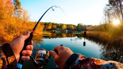 Рыбак на природе