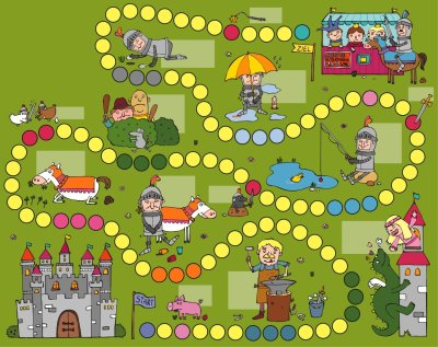 Пустая игра ходилки для детей