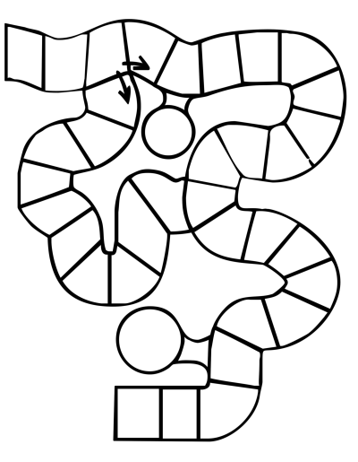 Раскраски бродилки для детей