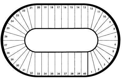 Пустое игровое поле для настольной игры