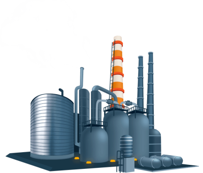 Промышленность на белом фоне