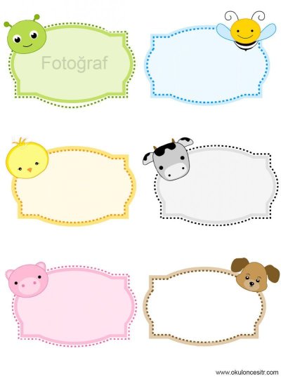 Таблички для надписей для детей