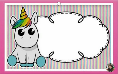 Рамка для надписи Единорог