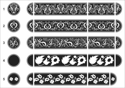 Трафареты для травления по металлу