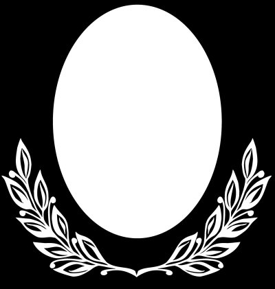Рамка для овала на памятник