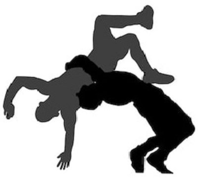 Греко Римская борьба силует