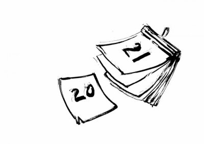 Лист календаря рисунок