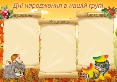 Поздравляем именинников в детском саду