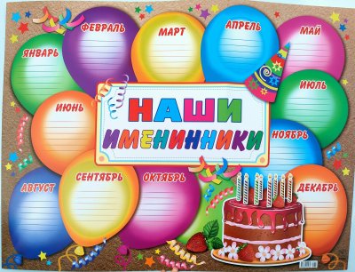 Список именинников в детском саду