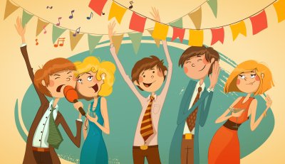 Мультяшная вечеринка