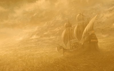 Исторический фон с кораблями