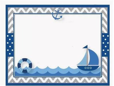 Рамка в морском стиле