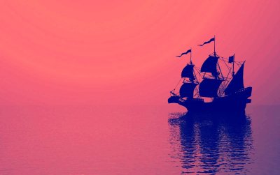 Корабль фон