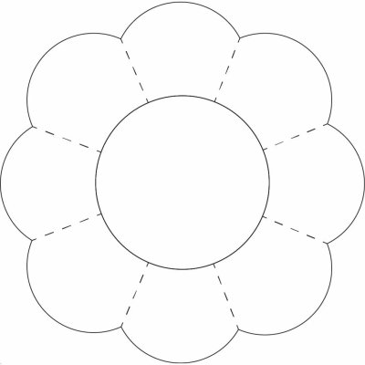 Цветы трафарет для вырезания