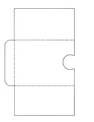 Развертка бумажного конверта