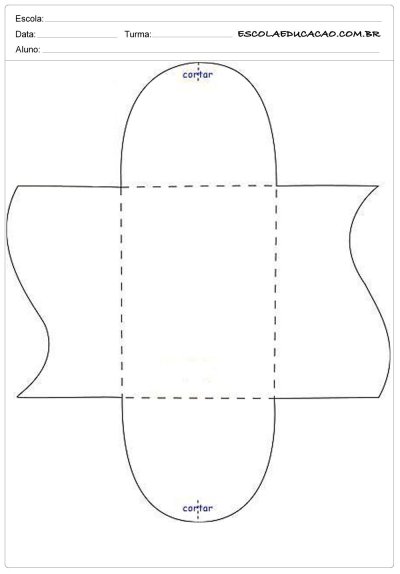 Выкройка конверта